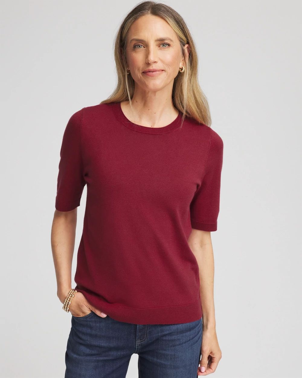 Short Sleeve Pullover Sweater