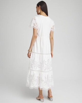 Eyelet Lace Inset Maxi Dress