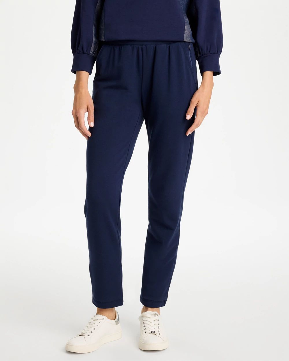 Zenergy® French Terry Pull-On Ankle Pants