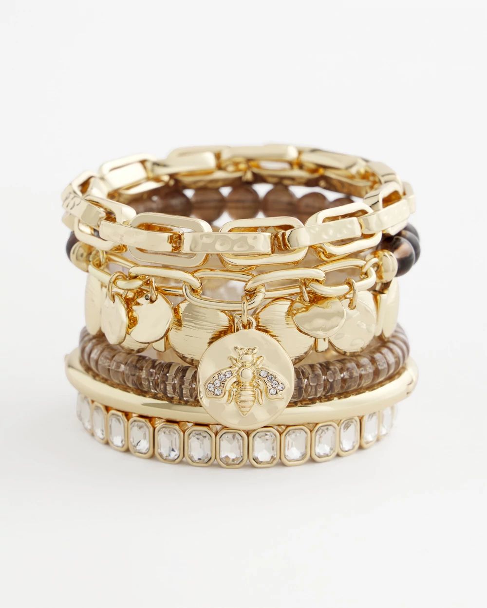 Neutral Fireball Stretch Bracelet click to view larger image.