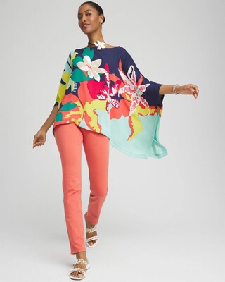 Floral Poncho