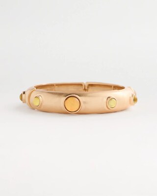 Multi-Colored Hinge Cuff Bracelet