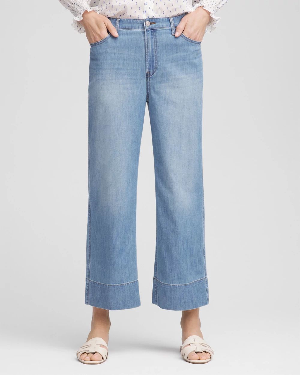 Wide Cropped Summer Jeans