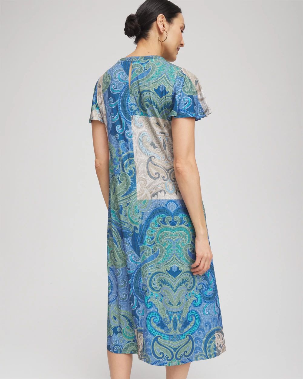 Petite Trapunto Midi Jersey-Knit Dress