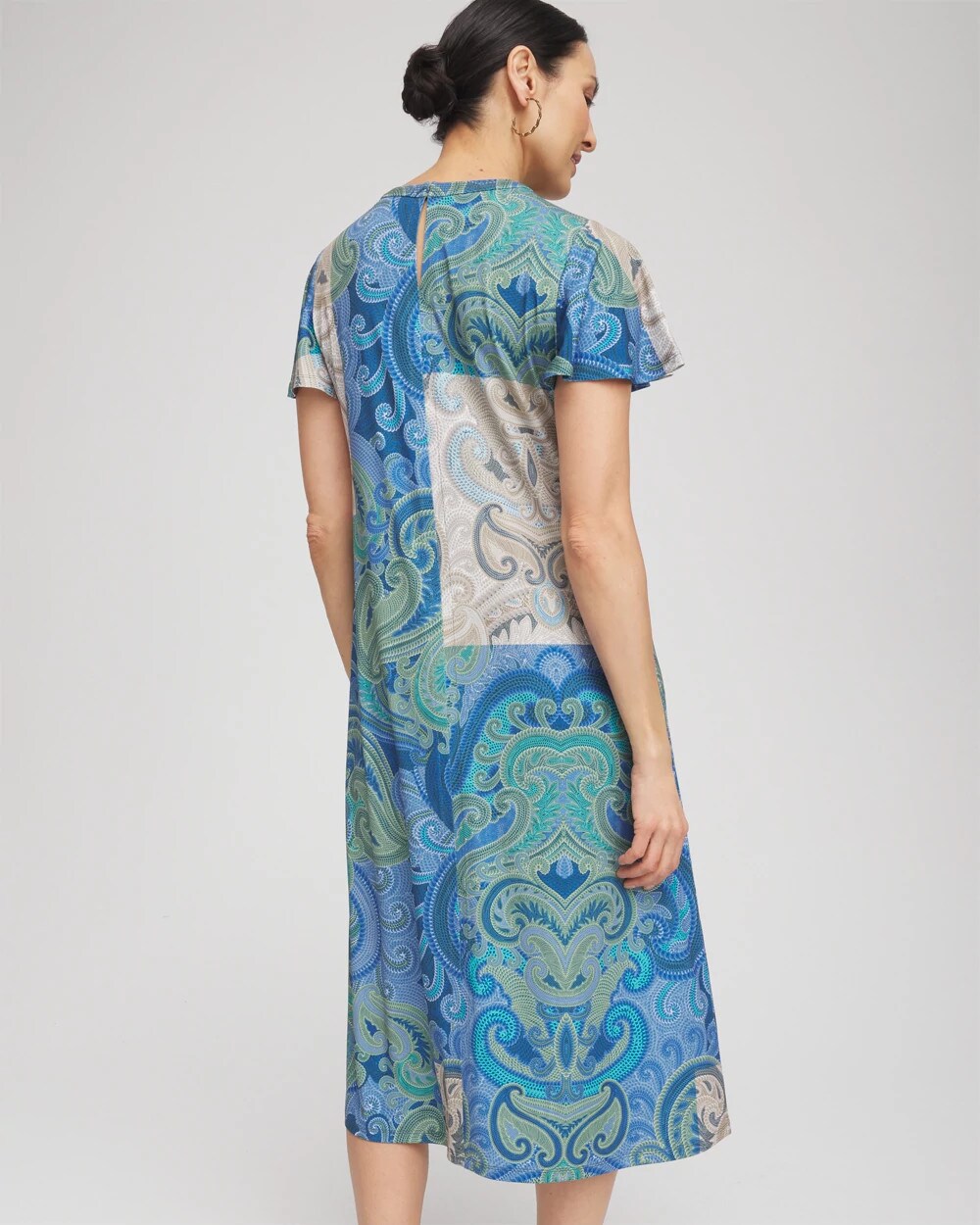 Trapunto Midi Jersey-Knit Dress