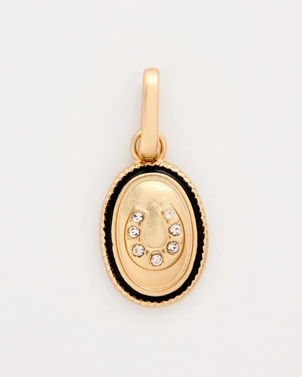 Horseshoe Medallion Bag Charm