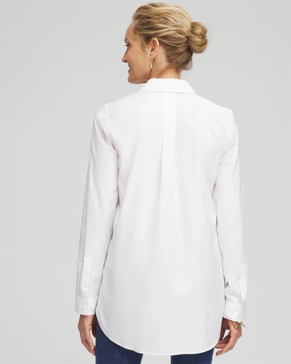 No Iron™ Placed Floral Tunic click to view larger image.