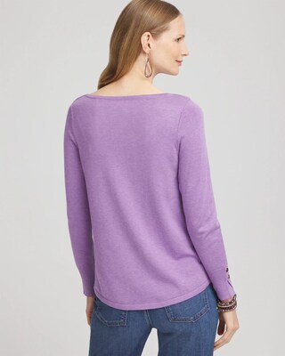 Long Sleeve Pullover Sweater click to view larger image.