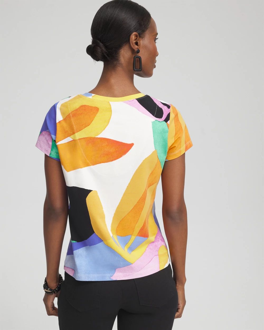 Floral V-neck Perfect Tee