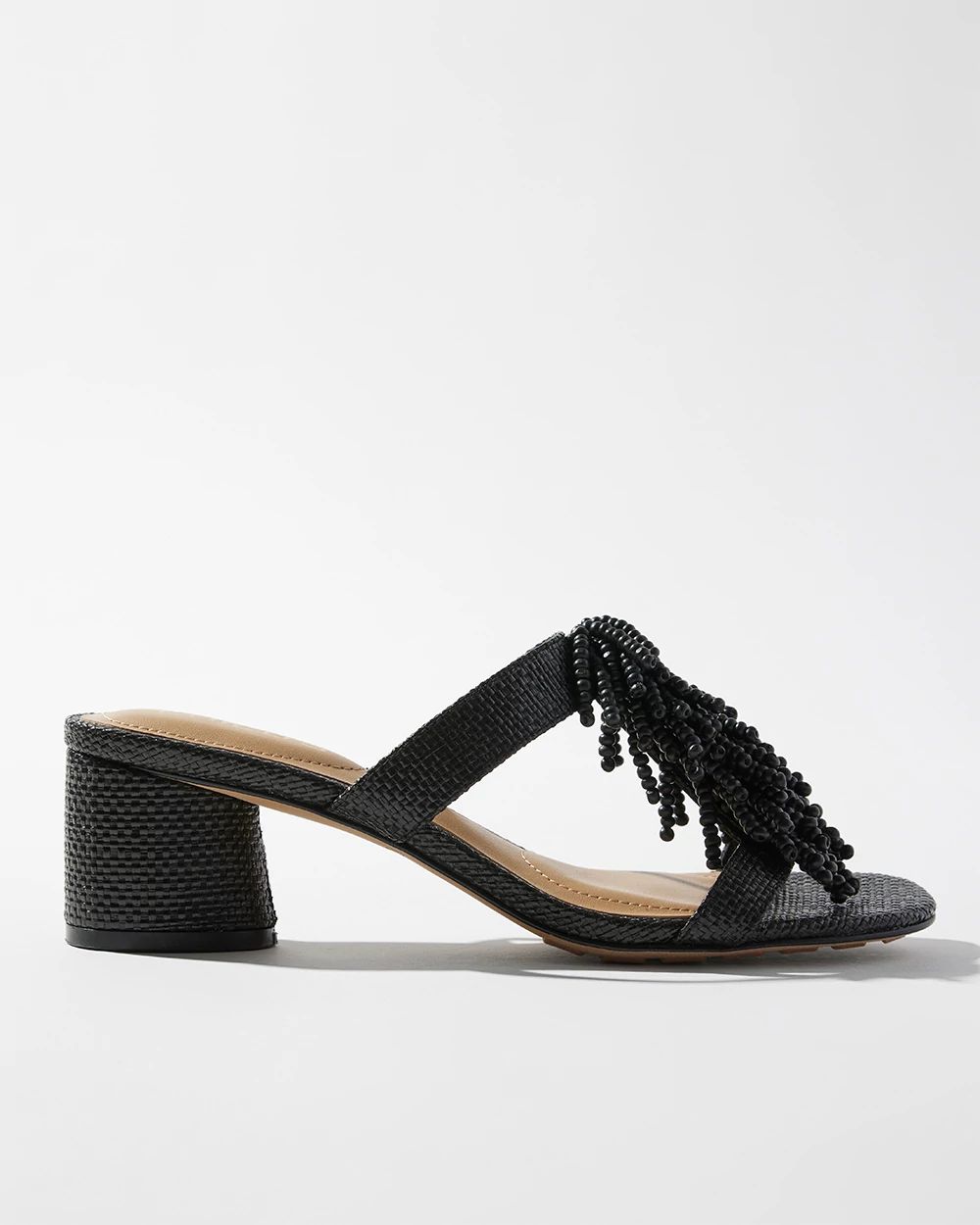 Beaded Fringe Sandals