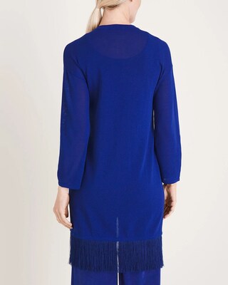 Travelers Collection Fringed Cardigan