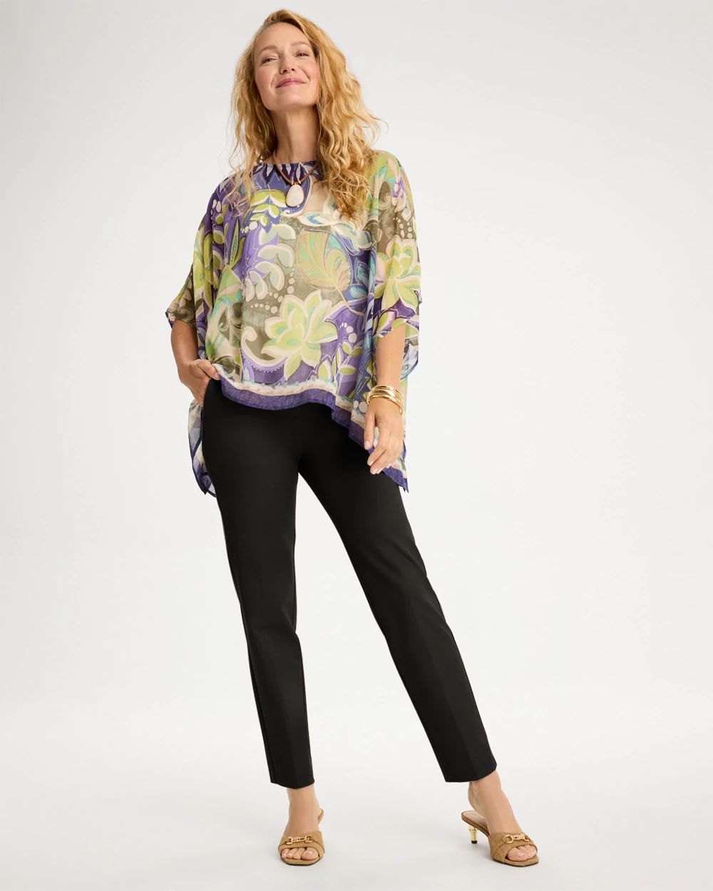 Soft-Stretch Twill Hollywood Waist Pants