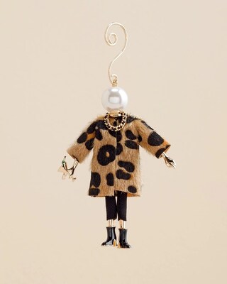 Animal-Print Doll Ornament