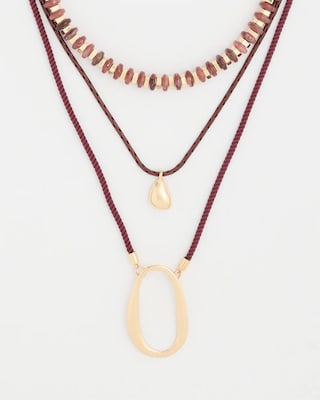 Convertible Beaded Pendant Necklace click to view larger image.