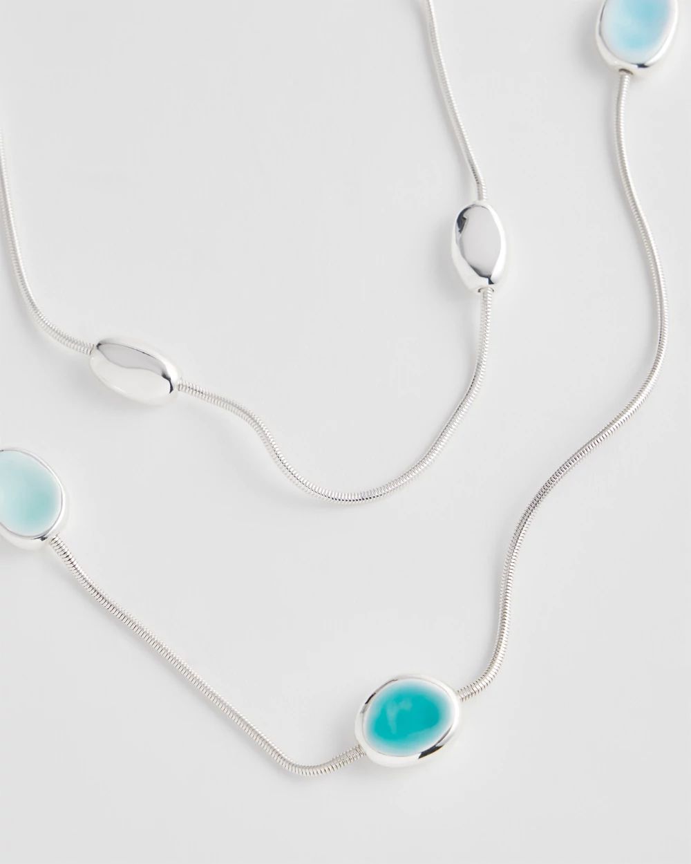 Convertible Silver Tone Necklace