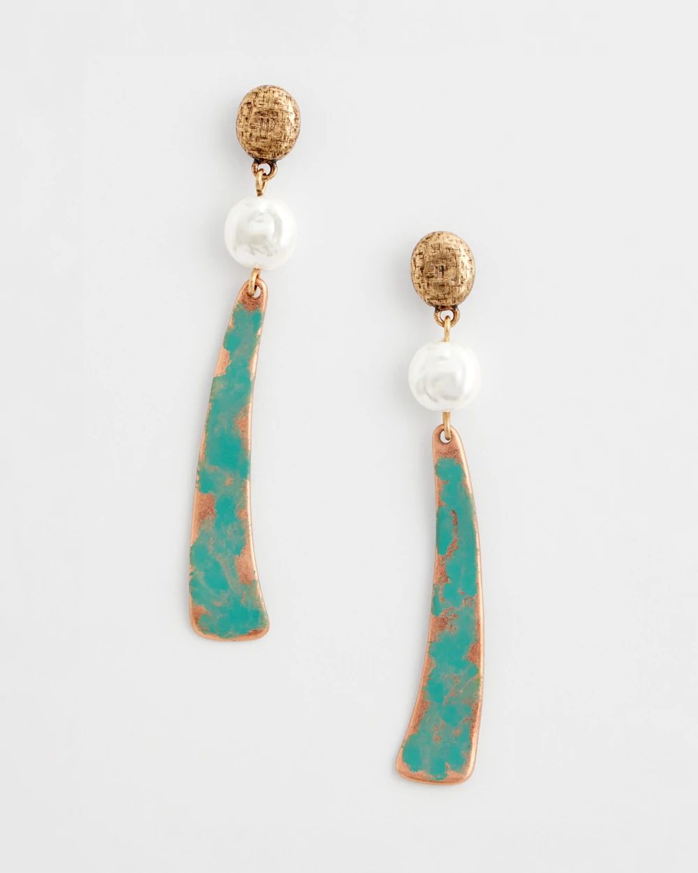 No Droop® Linear Drop Earrings click to view larger image.