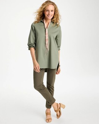 No Iron™ Stretch Popover Tunic click to view larger image.
