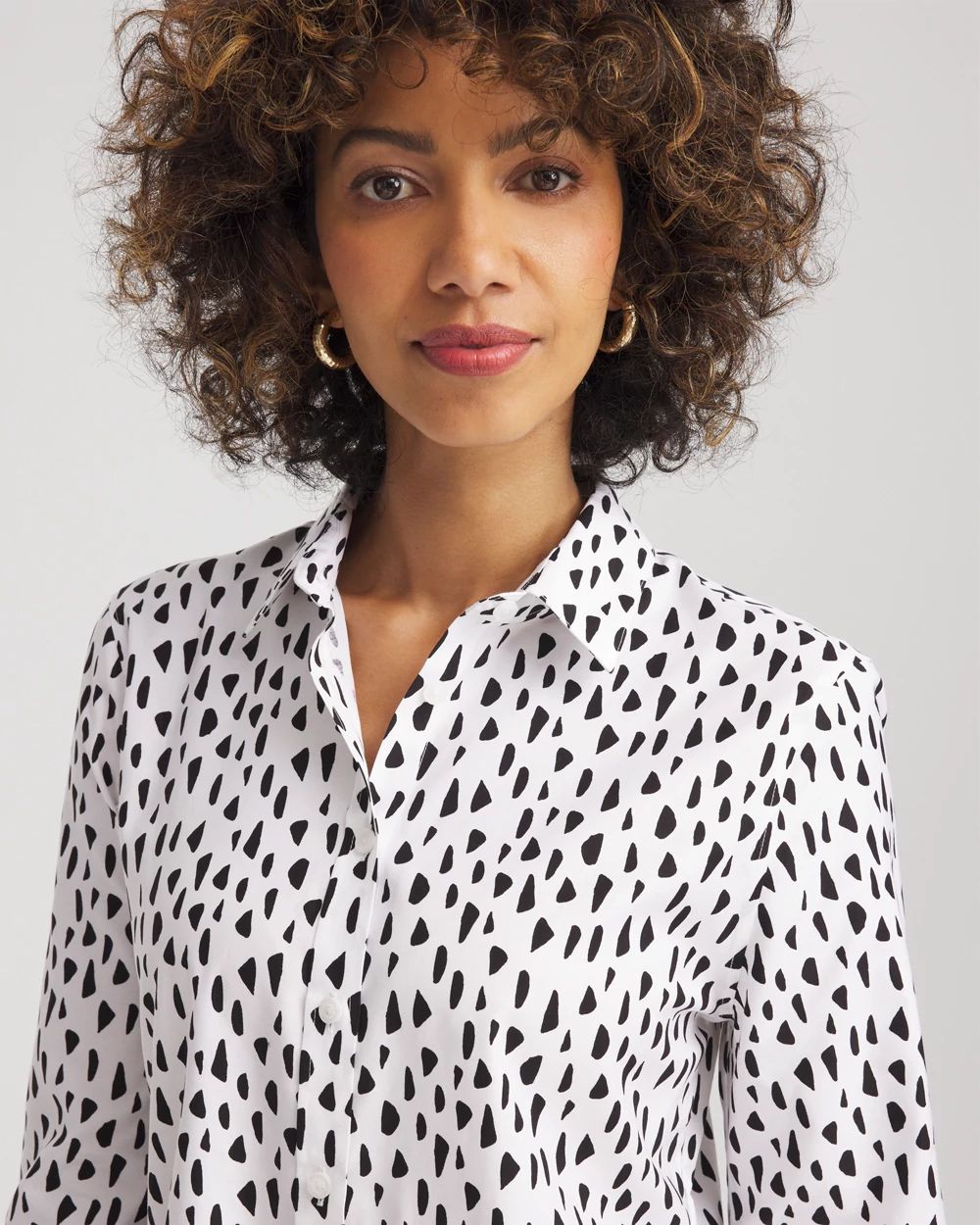 No Iron™ Polka Dot  Shirt