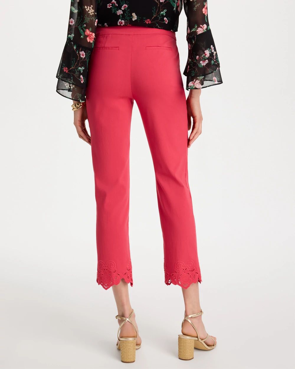 Embroidered Brigitte™ Slim Crop Pant click to view larger image.