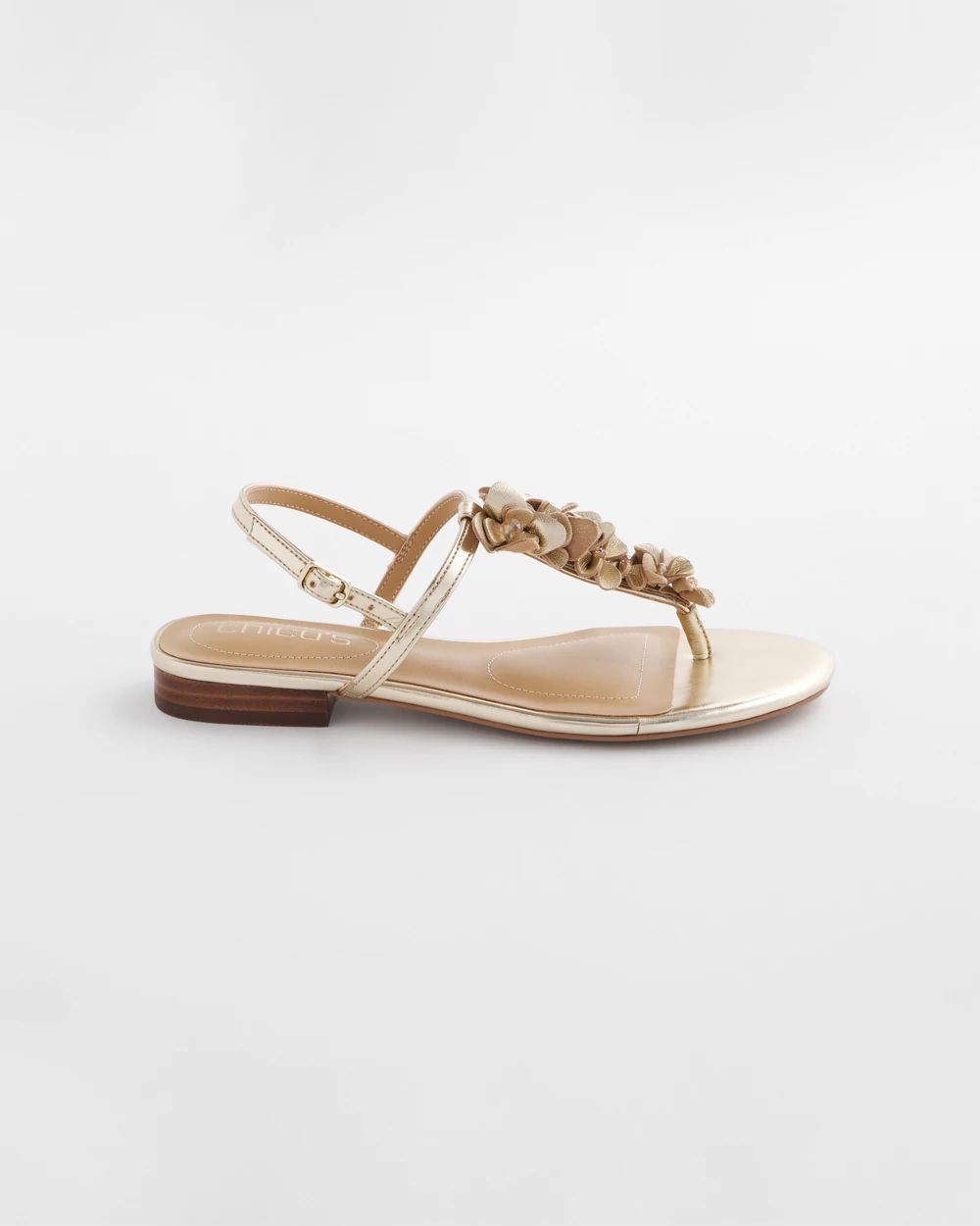 Sioux Flower T-Strap Sandals click to view larger image.