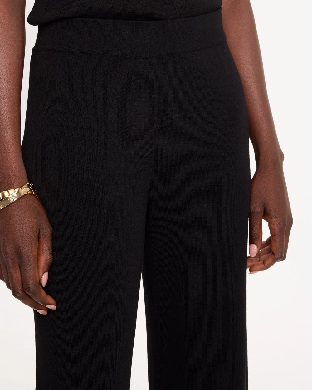 Travelers™ Sweater Knit Wide-Leg Pants click to view larger image.