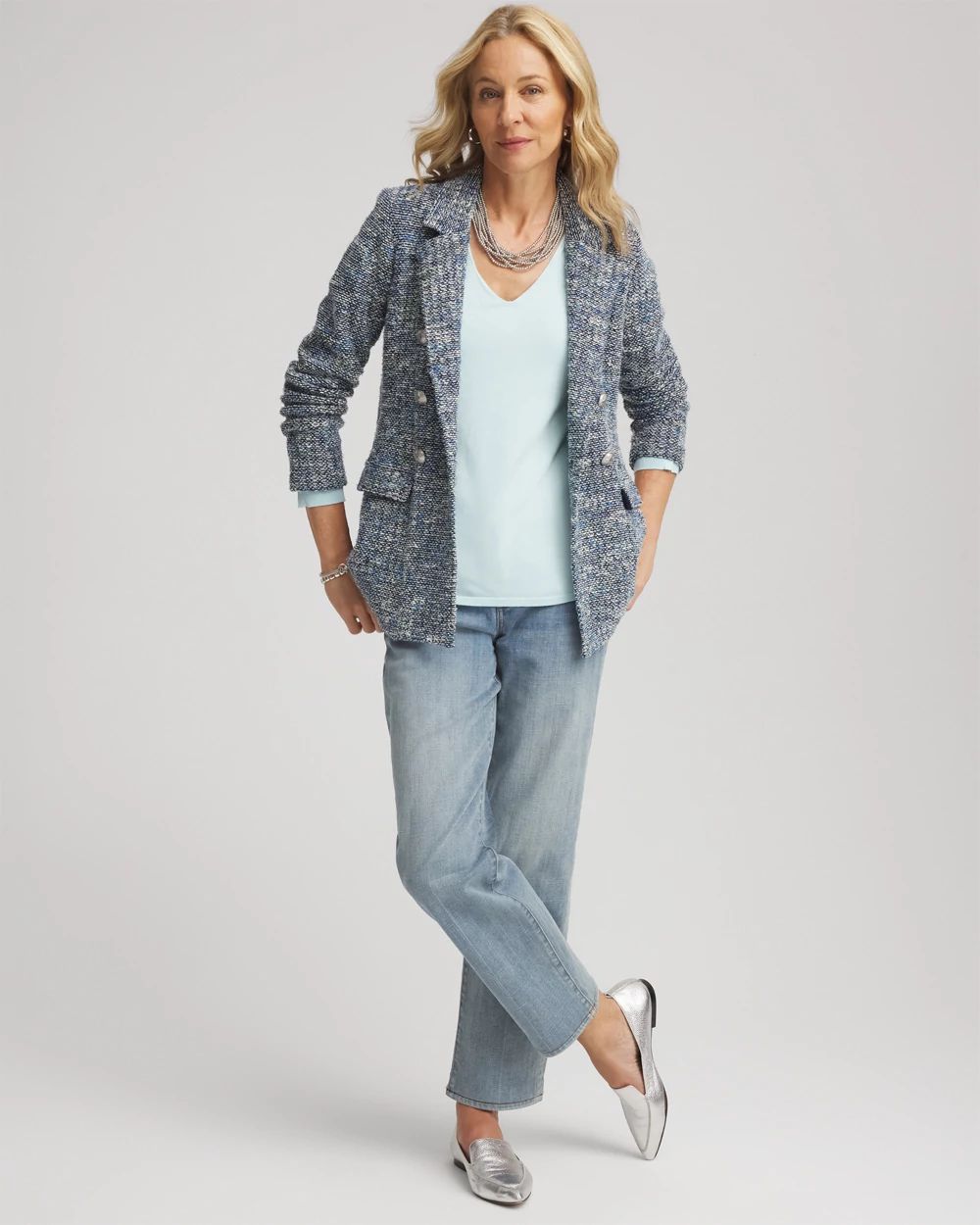 Ella V-Neck Pullover Sweater click to view larger image.