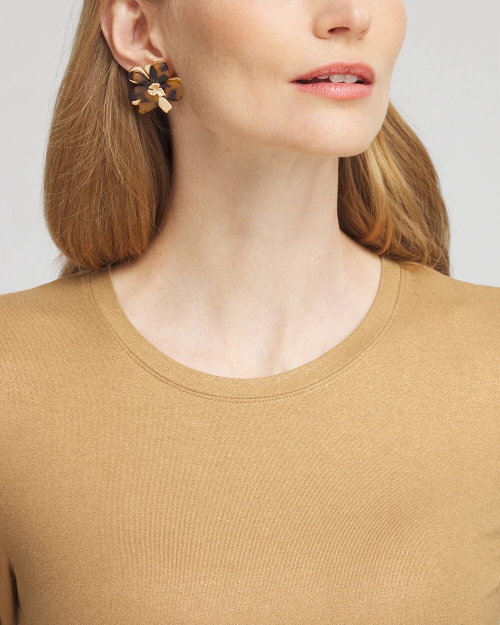 The Touch of Cool™ Foil Elbow Sleeve Layering Tee