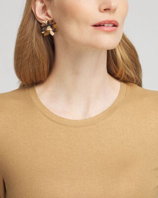 The Touch of Cool™ Foil Elbow Sleeve Layering Tee