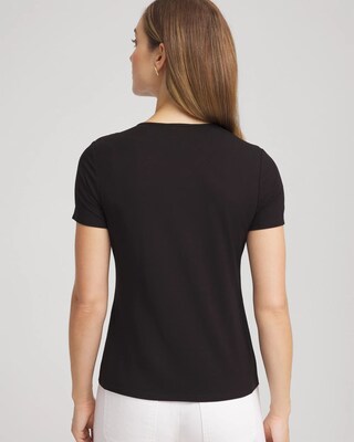 Jersey Knit Ruched Front Tee click to view larger image.