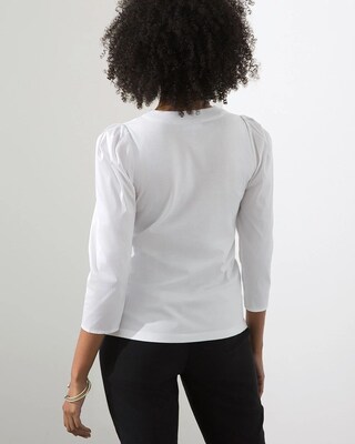 Puff Drape Sleeve Tee
