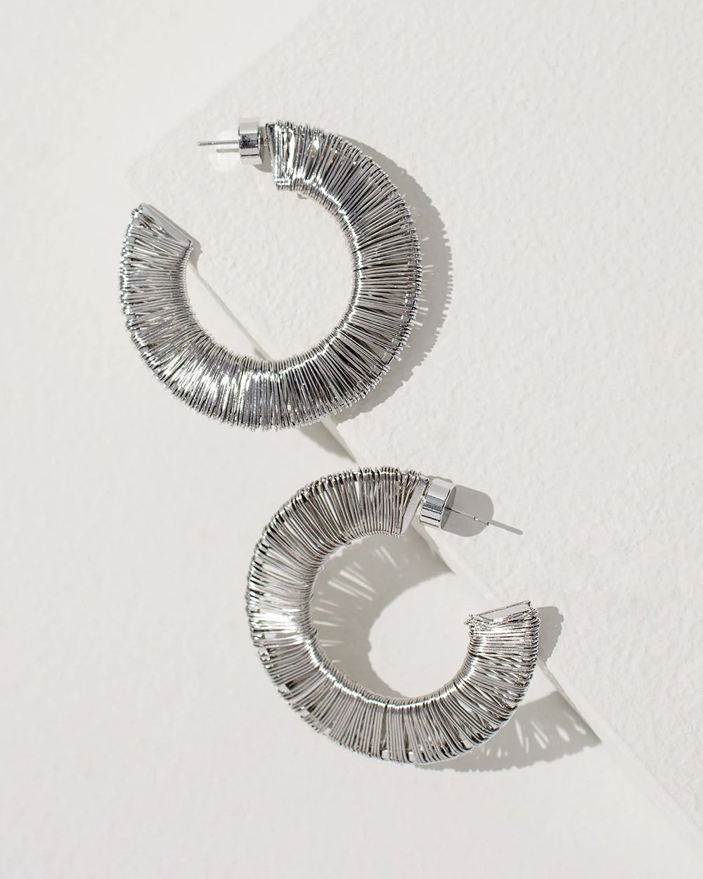 Wire Wrap Hoop Earrings
