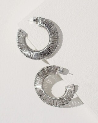 Wire Wrap Hoop Earrings