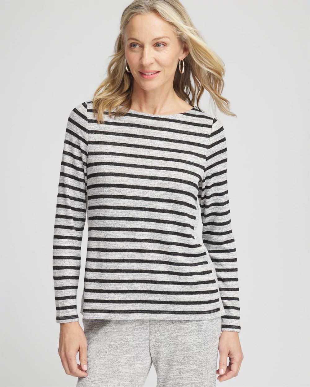 Zenergy® Soft Essentials Stripe Long Sleeve Top