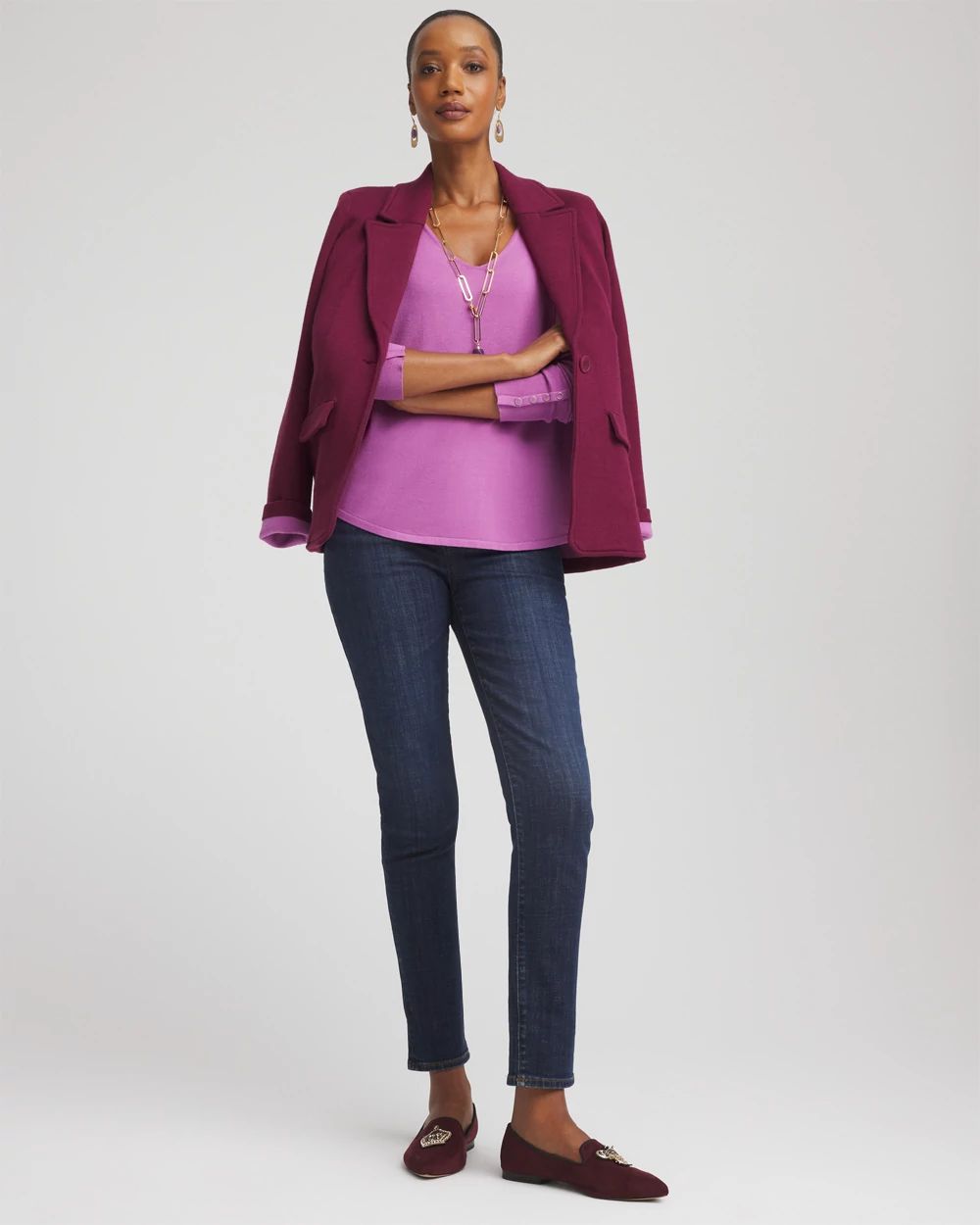 Ella V-Neck Pullover Sweater