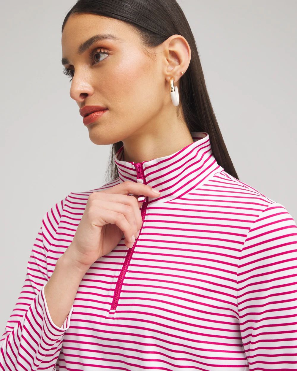 Zenergy® UPF Stripe Long Sleeve Top