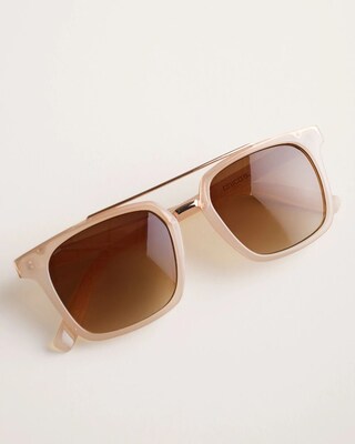 Pink Square Sunglasses