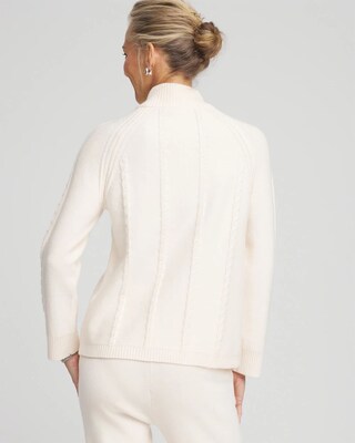 Zenergy® Luxe Cashmere Blend Half Zip Top click to view larger image.