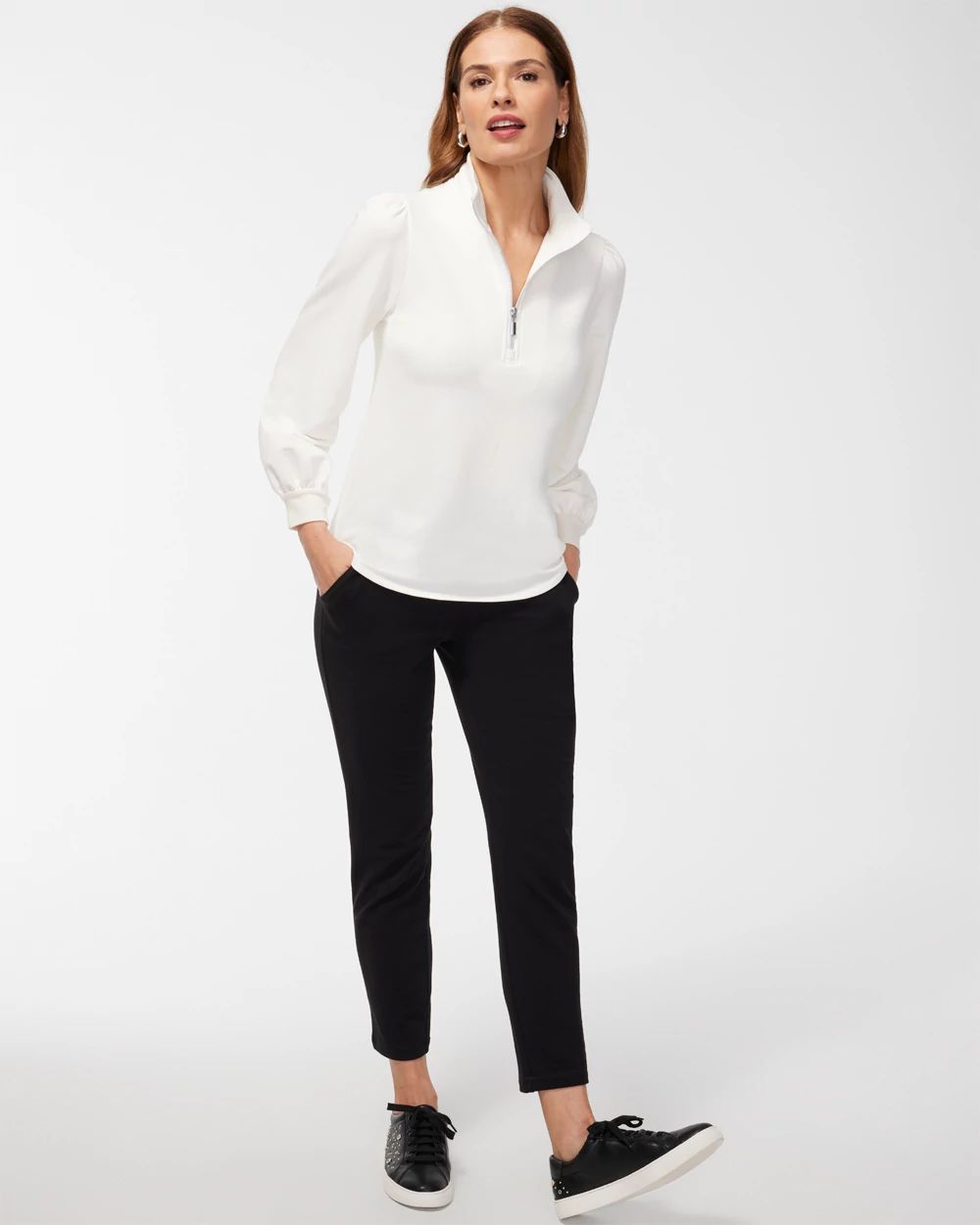 Zenergy French Terry Half Zip Pullover click to view larger image.