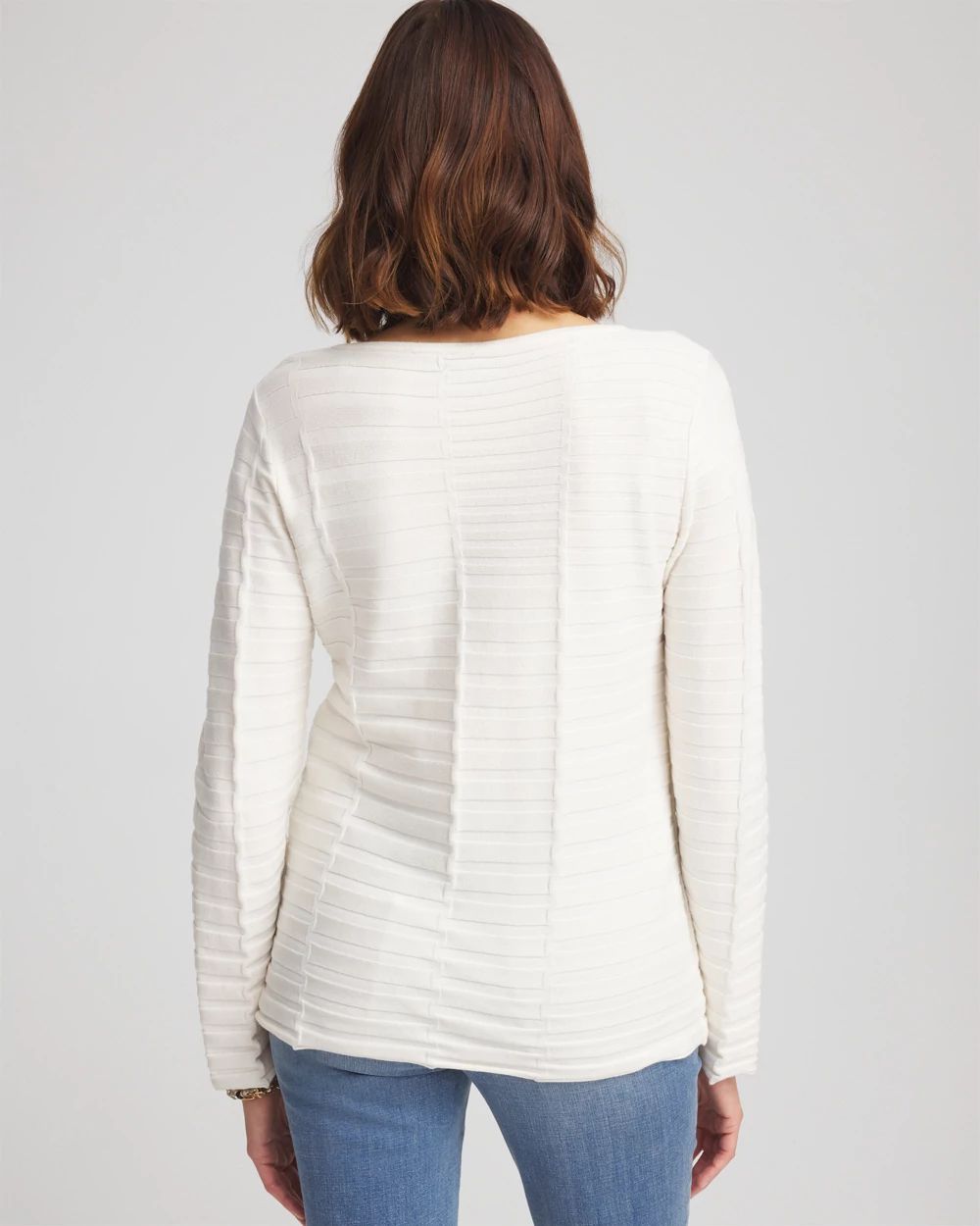 Boat Neck Pullover Sweater click to view larger image.