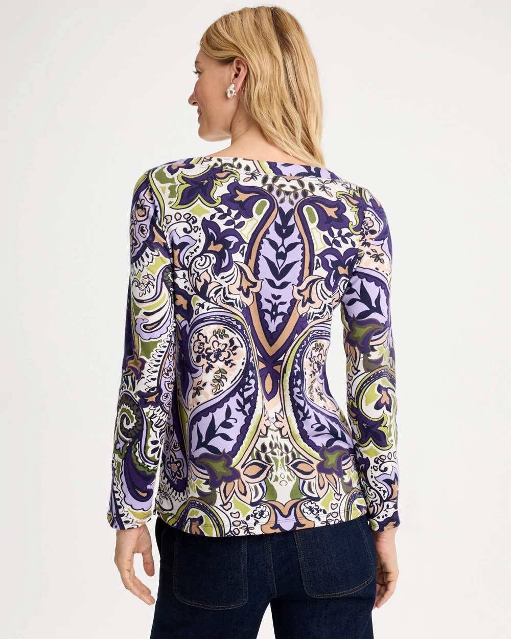 Abstract Pima Cotton 3/4 Sleeve Tee