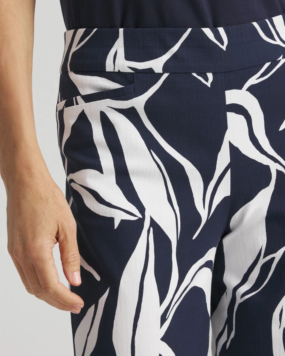 Brigitte Swirl Wide Leg Cropped Pants