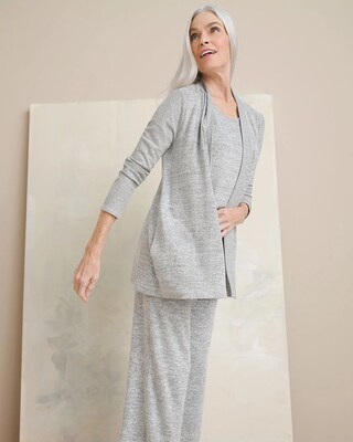 Zenergy Soft Essentials Ribbed Drape Cardigan