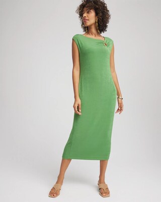 Travelers™ Asymmetrical Midi Cocktail Dress click to view larger image.