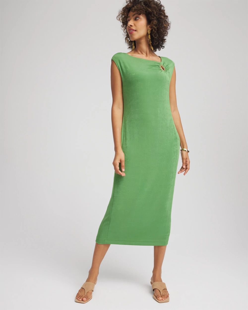 Travelers™ Asymmetrical Midi Cocktail Dress
