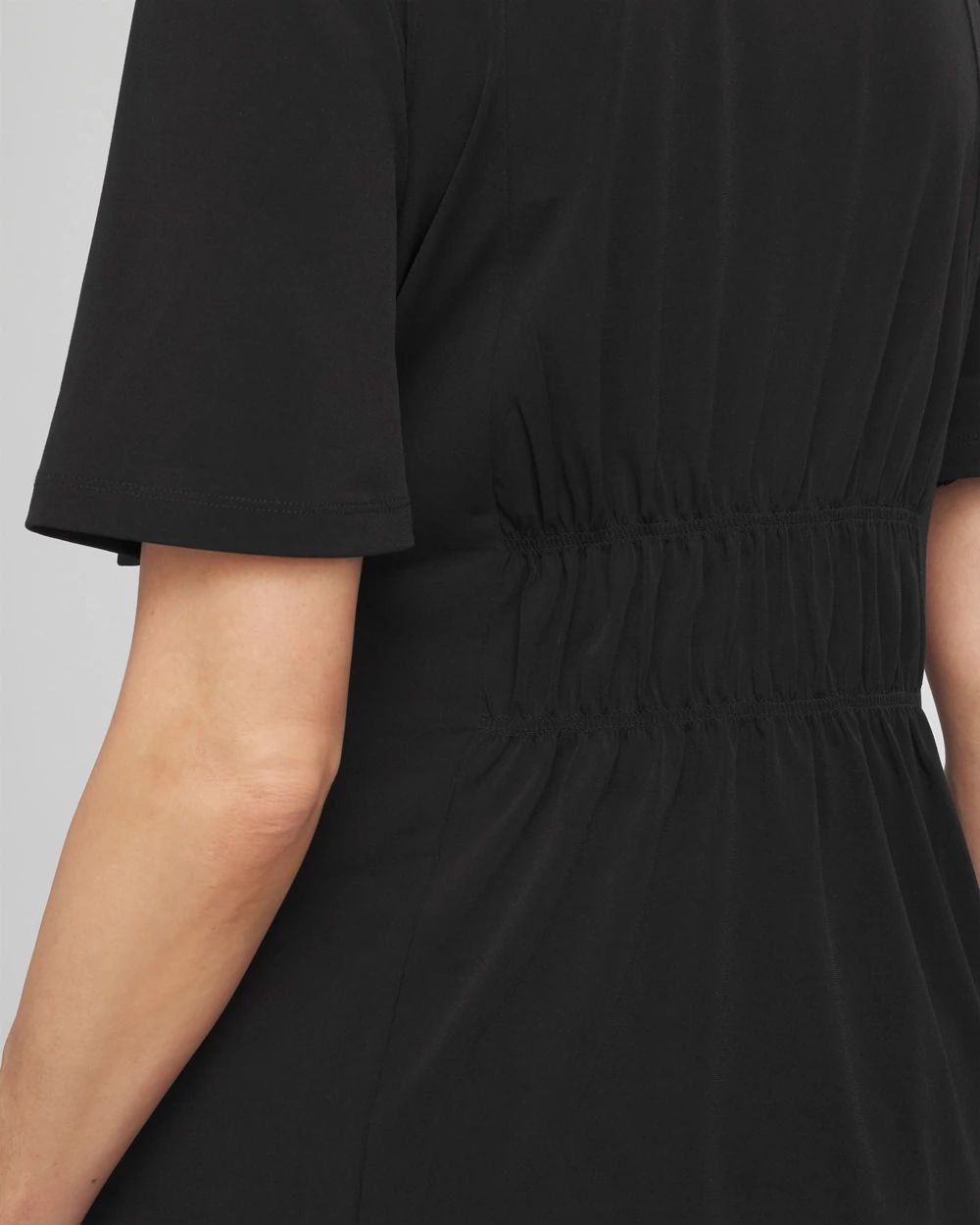 Smocked Flutter-Sleeved Tee