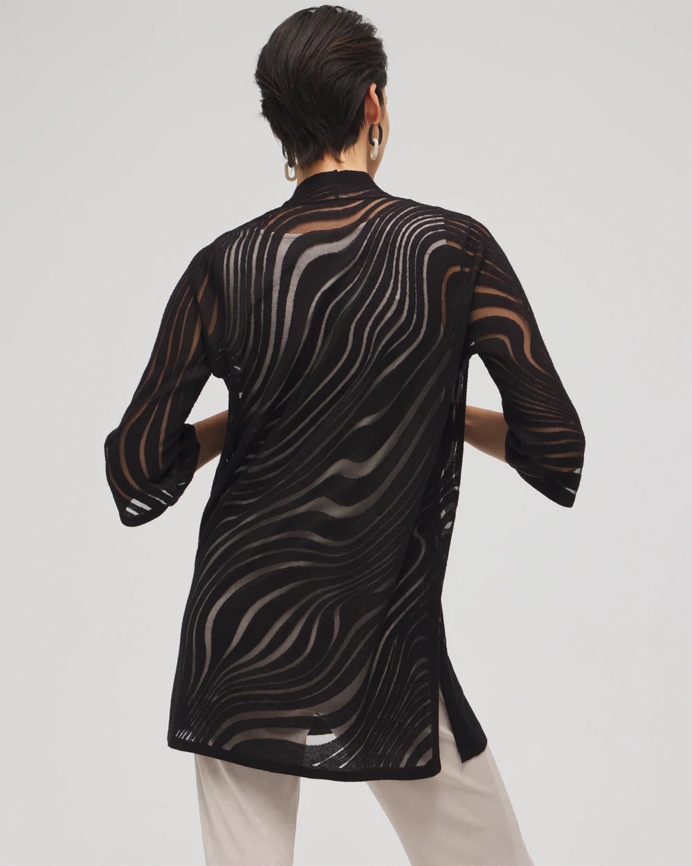 Travelers™ Collection Swirl Burnout Cardigan