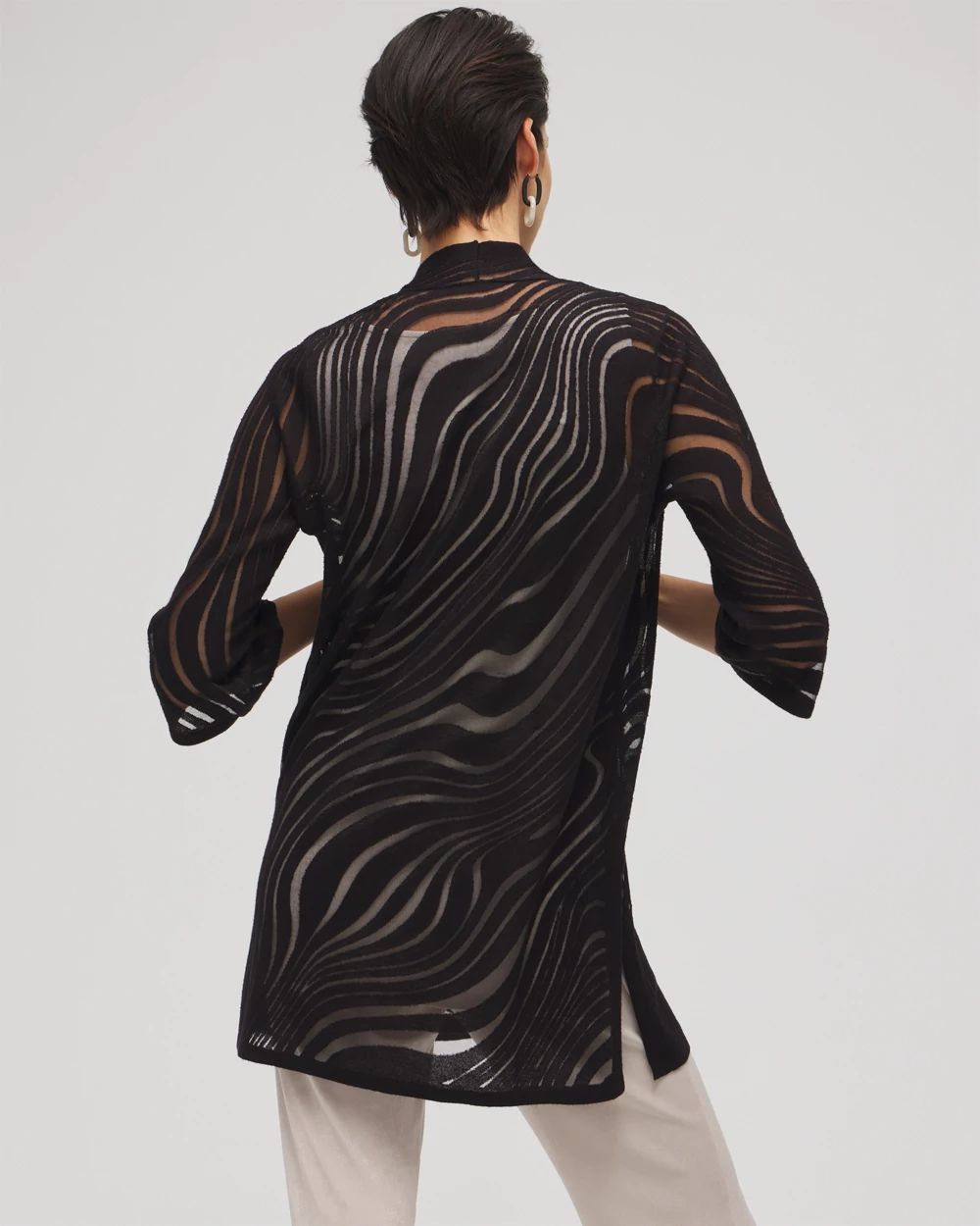 Travelers™ Collection Swirl Burnout Cardigan