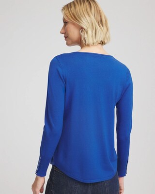 Ella V-Neck Pullover Sweater click to view larger image.