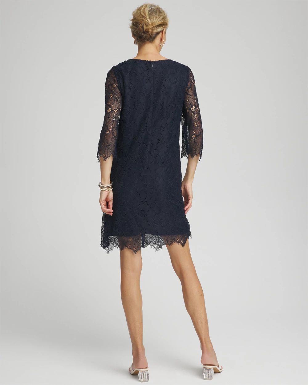 Floral Lace Shift Dress