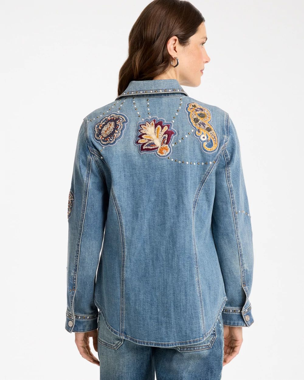 Embellished Denim Jacket click to view larger image.
